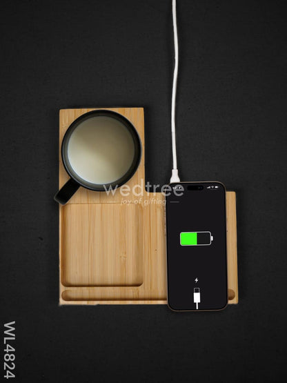 Wangari - Wireless Charger with Cup Warmer & Phone Holder - WL4824