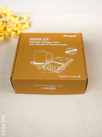 Wangari - Wireless Charger with Cup Warmer & Phone Holder - WL4824