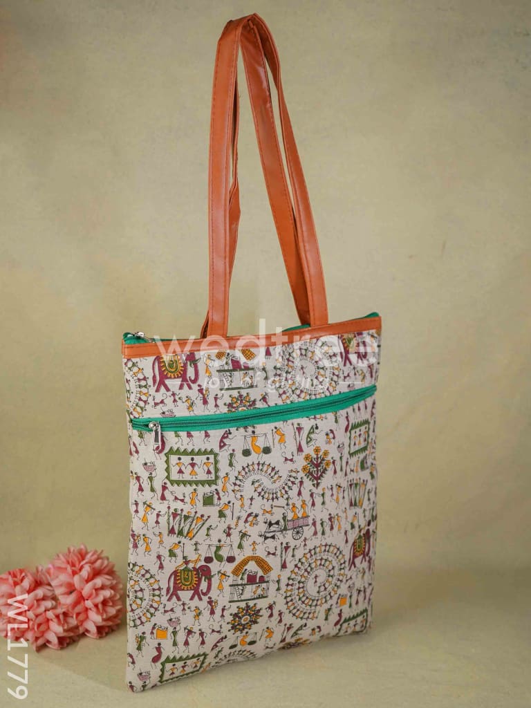 Warli Print Hand Bag - WL1779