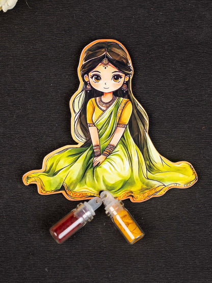 Half Saree Haldi Kumkum Set - WBG1727