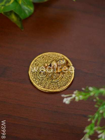 White Metal Agarbathi Stand -Gold Finish - W3998