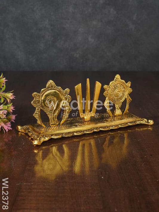 White Metal Shanku Chakra Naama - WL2378