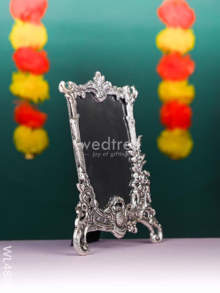 White Metal Square Photo Frame - WL4889 White Metal