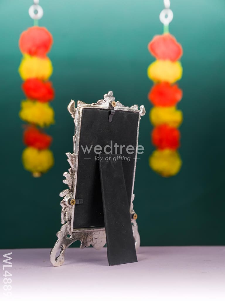 White Metal Square Photo Frame - WL4889 White Metal
