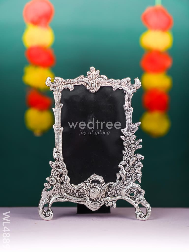 White Metal Square Photo Frame - WL4889 White Metal