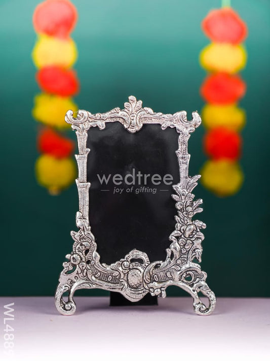 White Metal Square Photo Frame - WL4889 White Metal