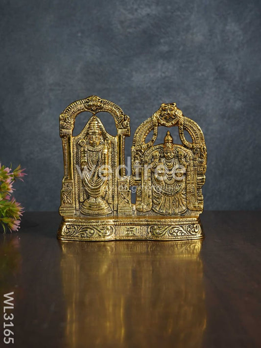 White Metal Tirupati Balaji and Padmavathi Thayar - WL3165