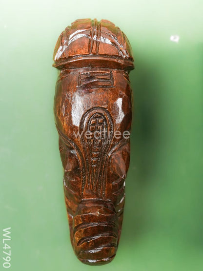 Wooden Carved Elephant Bracket - Set of 2 - WL4790