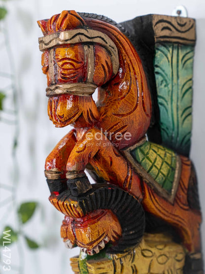 Wooden Carved Horse Bracket - Set of 2 - WL4793
