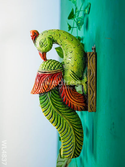 Wooden Carved Parrot Bracket - 12 inch - Set of 2 - WL4837