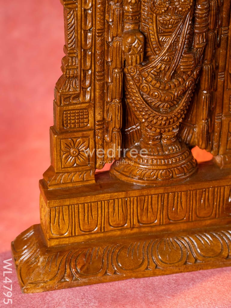 Wooden Carved Permunal Balaji Idol - 18 inch - WL4795