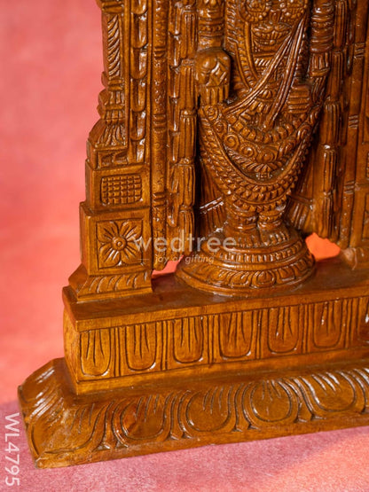Wooden Carved Permunal Balaji Idol - 18 inch - WL4795