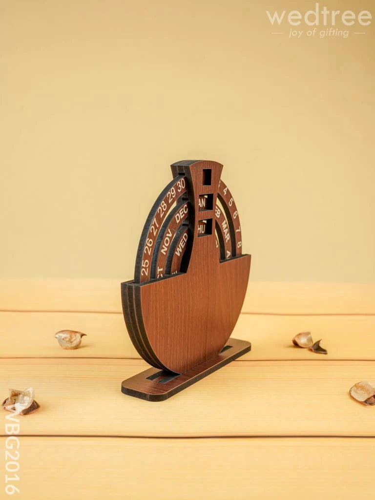 Wooden Desk Calendar - 6 inch - WBG2016
