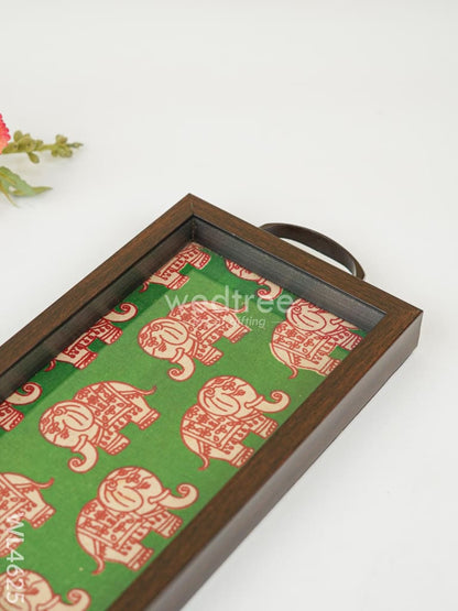 Wooden Elephant Tray - 11x6 inch - WL4625