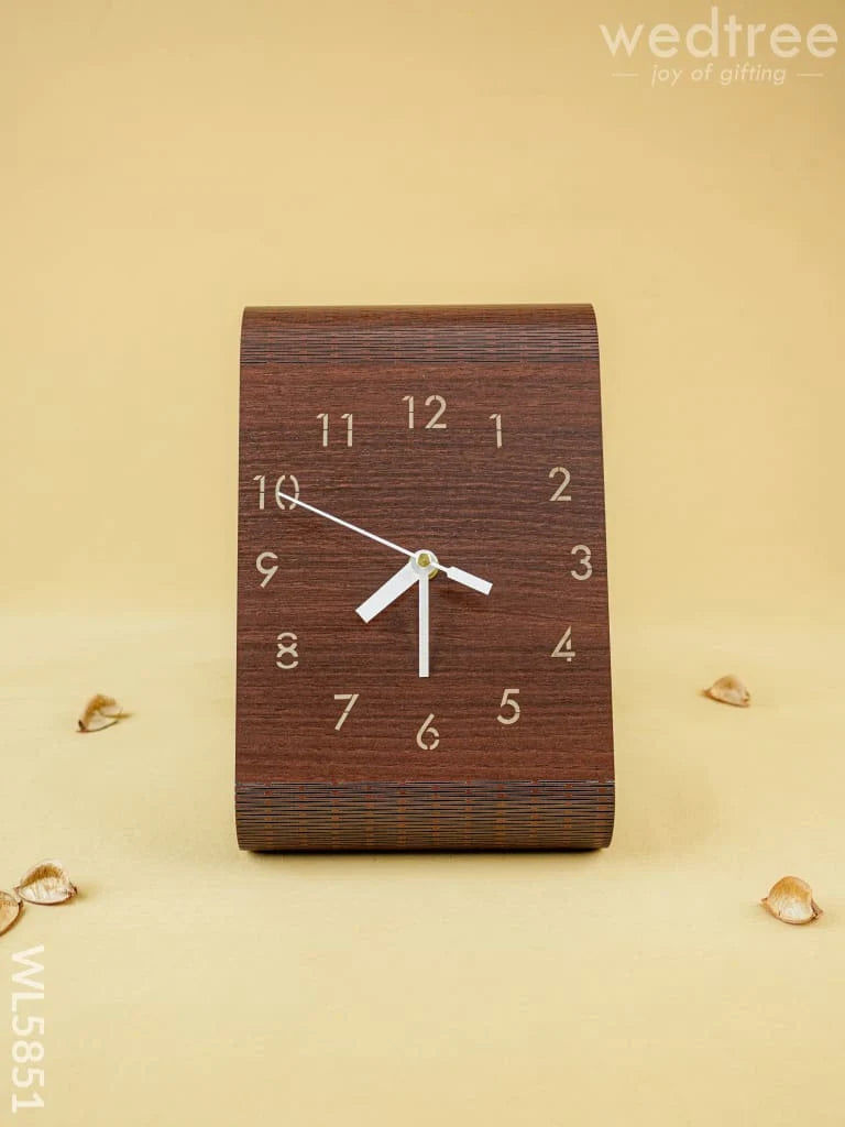 Wooden Foldable Clock - 8 inch - WL5851