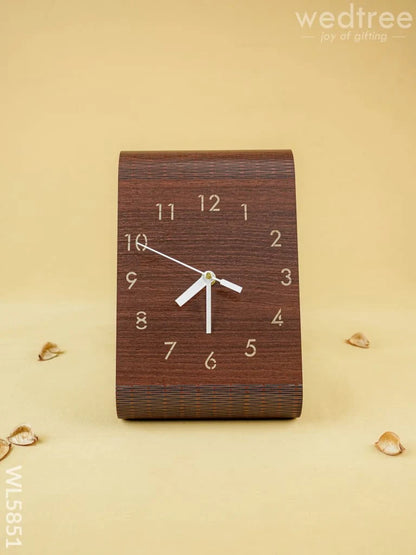 Wooden Foldable Clock - 8 inch - WL5851