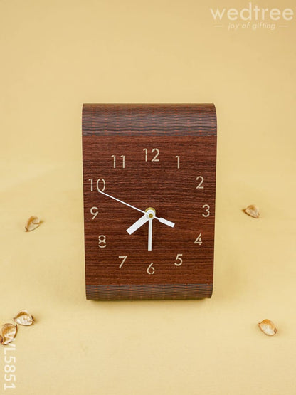 Wooden Foldable Clock - 8 inch - WL5851