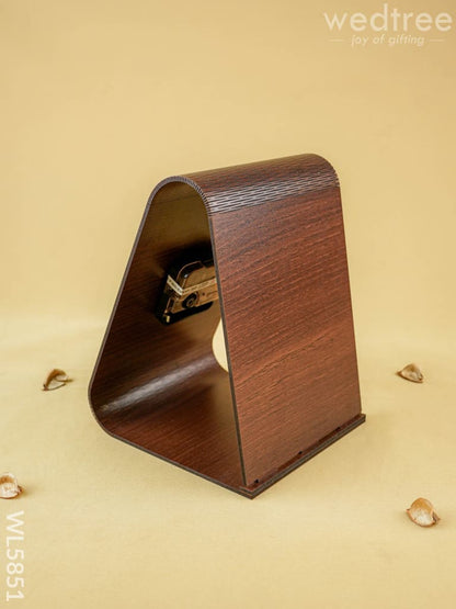 Wooden Foldable Clock - 8 inch - WL5851