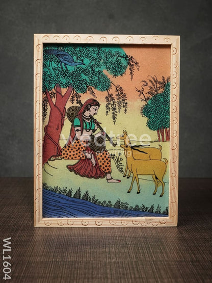 Wooden Hand Painted Jewel Box - (8.5 X 6.5)  - WL1604