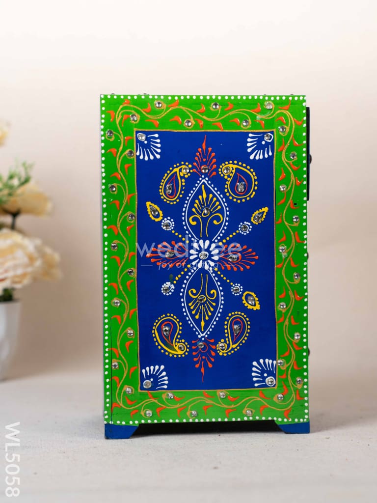Wooden Handpainted 3 Drawer Organizer Box - WL5058