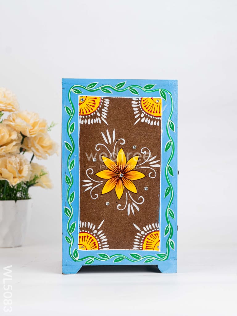 Wooden Handpainted 3 Drawer Organizer Box - WL5083