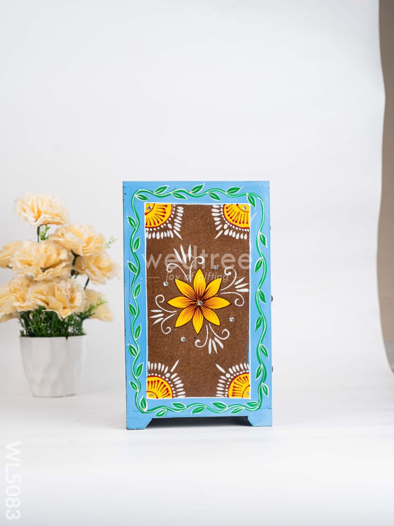 Wooden Handpainted 3 Drawer Organizer Box - WL5083