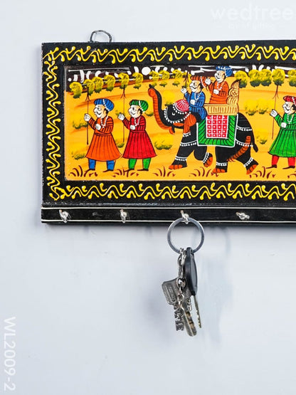 Wooden Key Hanger - Royal Elephant - Big (12x6) - WL2009-2