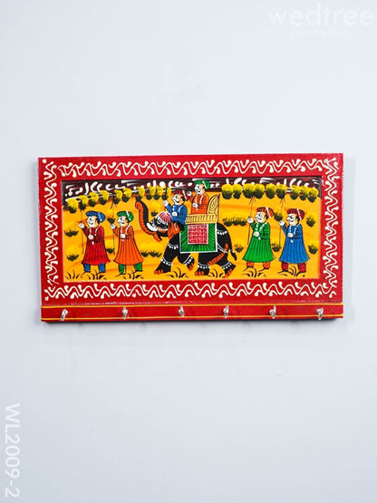 Wooden Key Hanger - Royal Elephant - Big (12x6) - WL2009-2