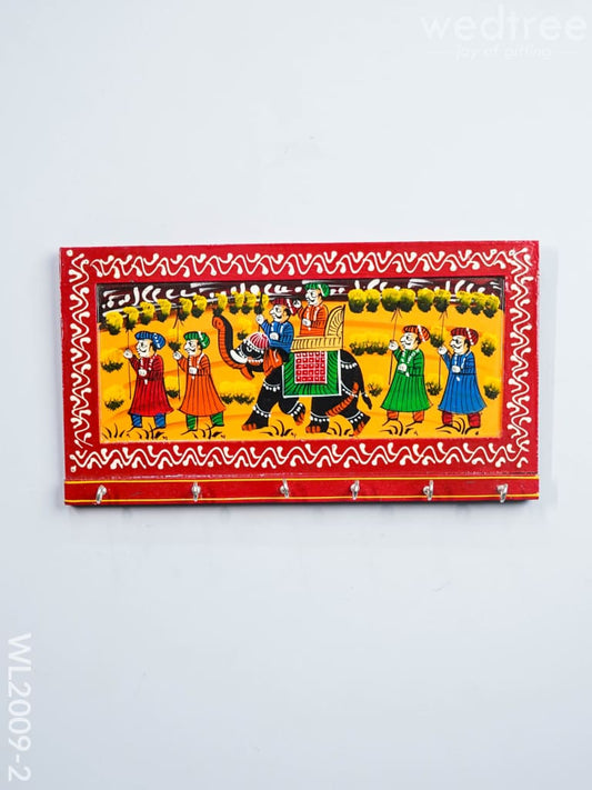 Wooden Key Hanger - Royal Elephant - Big (12x6) - WL2009-2