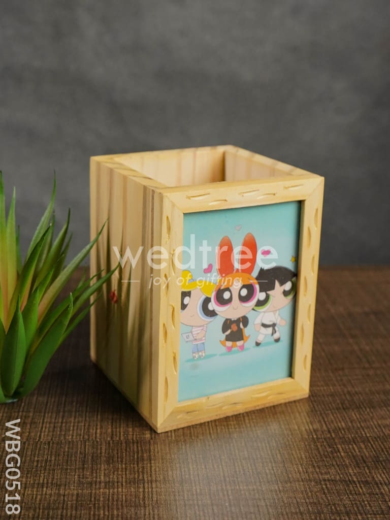 Wooden Pen Stand (3.2 x 4.2) - Powerpuff Girls - WBG0518