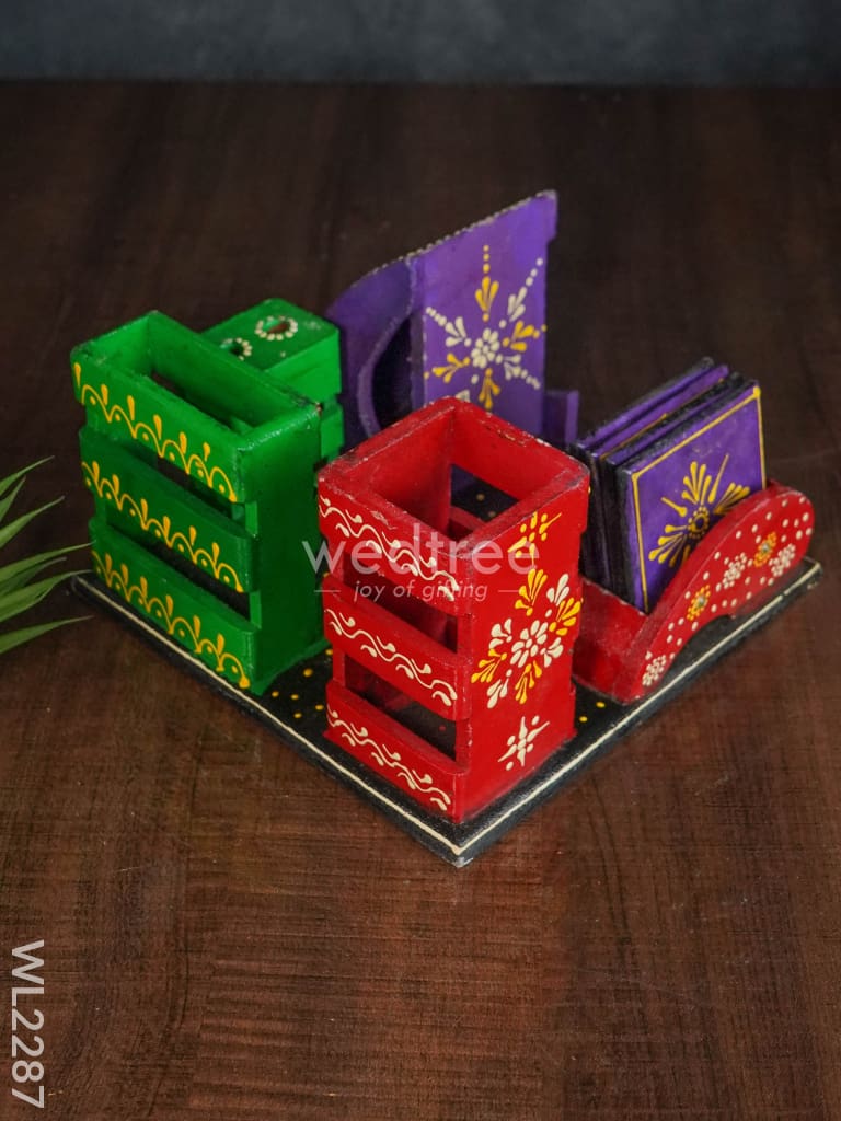 Wooden Stationery Organizer - WL2287