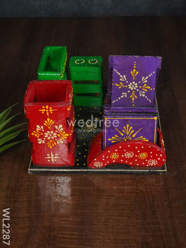 Wooden Stationery Organizer - WL2287