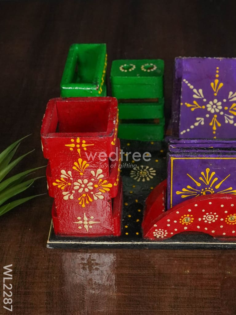 Wooden Stationery Organizer - WL2287