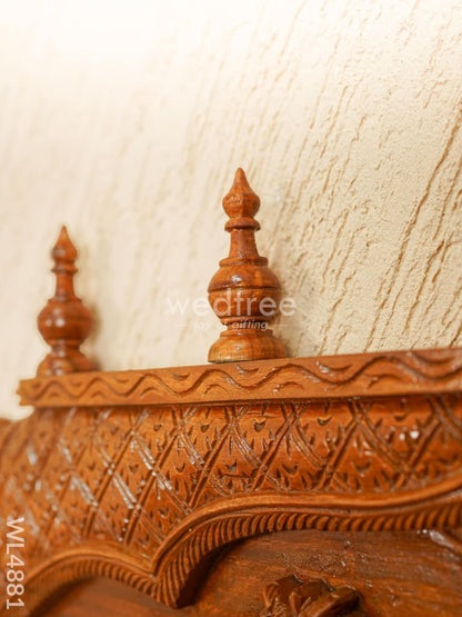 Wooden Tirupathi Balaji with Dasavatharam Panel - WL4881