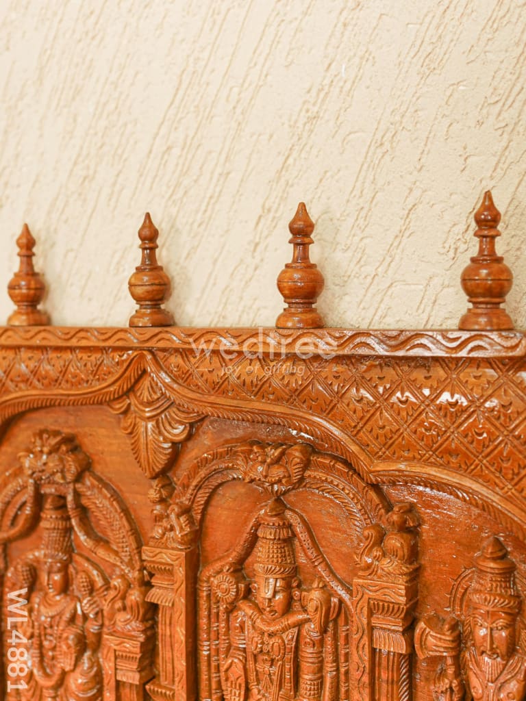 Wooden Tirupathi Balaji with Dasavatharam Panel - WL4881