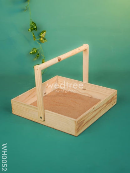 Wooden Tray With Handle - 11.5 inch - WH0052