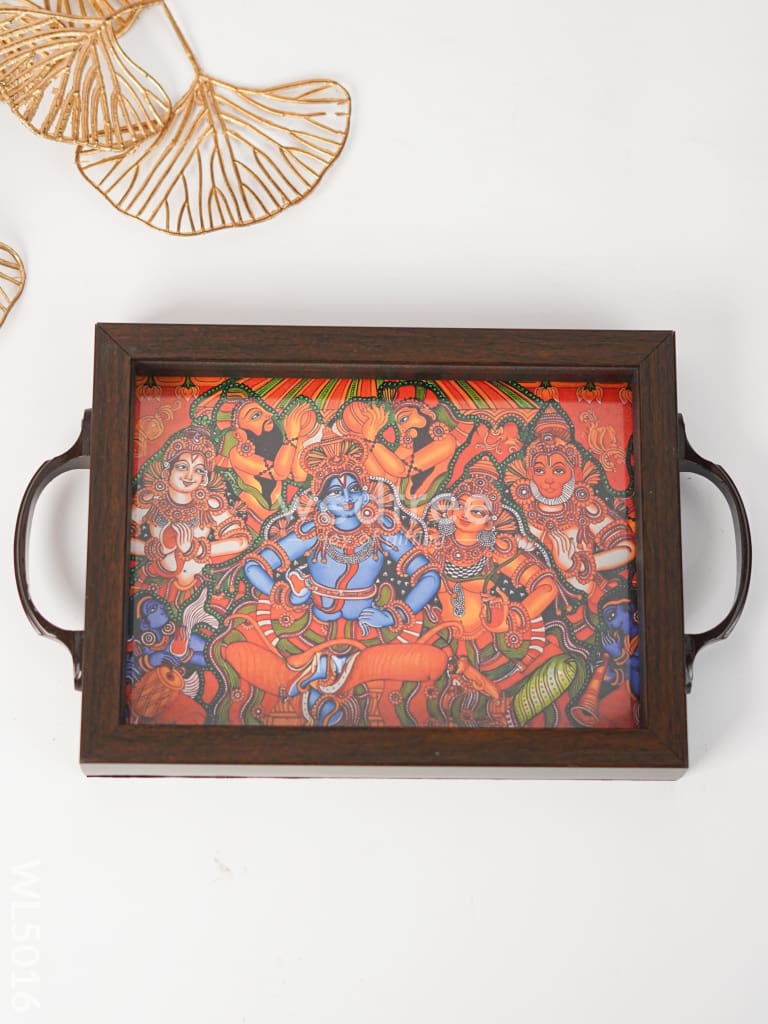 Wooden Tray with Mural Digital Print - WL5016