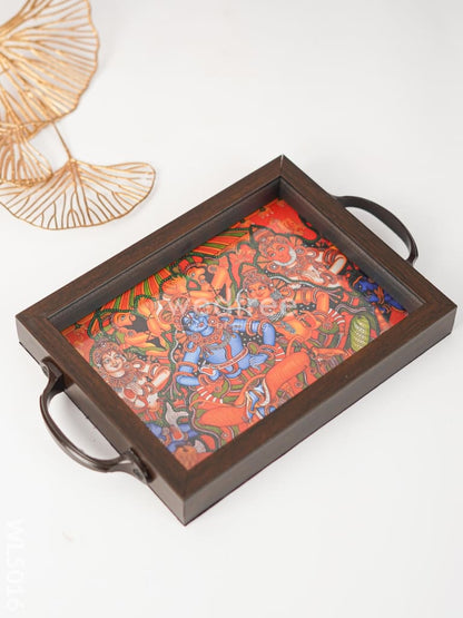 Wooden Tray with Mural Digital Print - WL5016