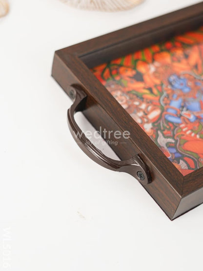 Wooden Tray with Mural Digital Print - WL5016