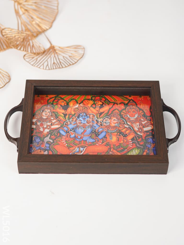 Wooden Tray with Mural Digital Print - WL5016