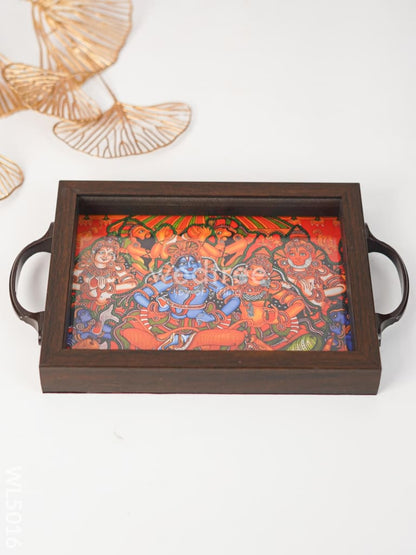 Wooden Tray with Mural Digital Print - WL5016