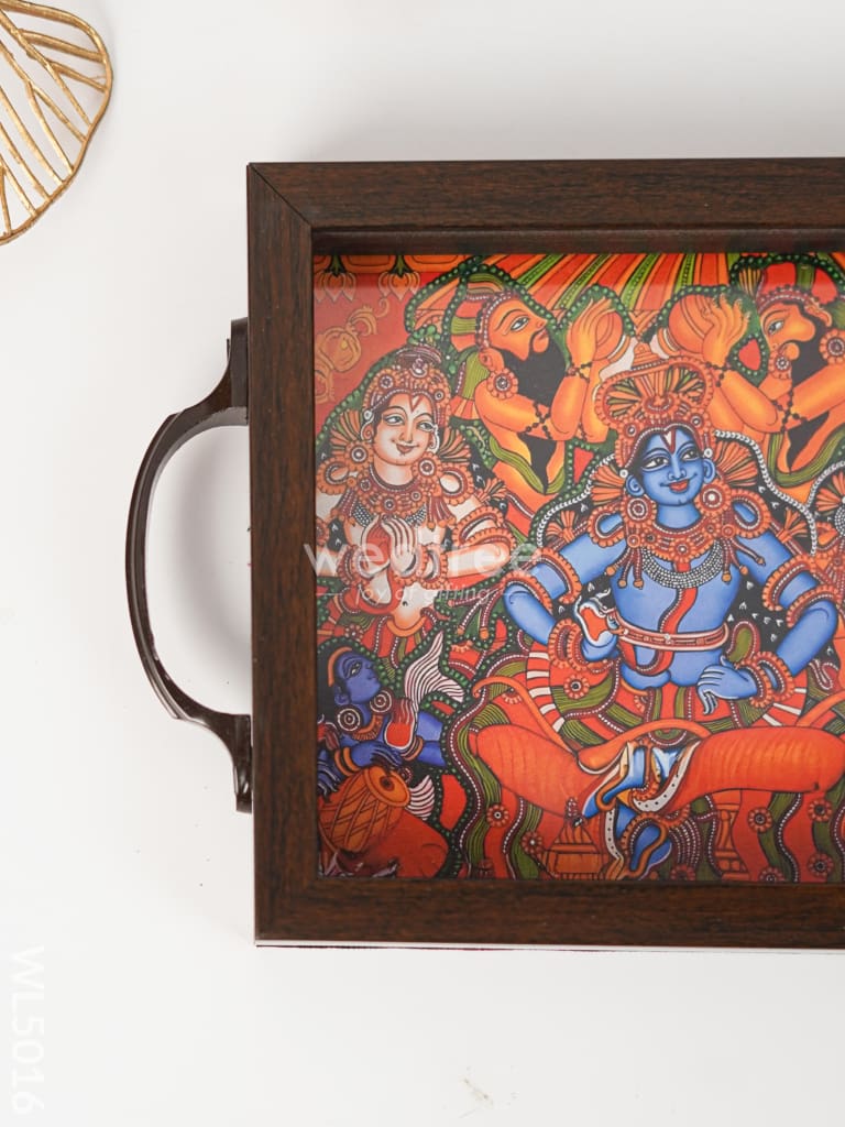Wooden Tray with Mural Digital Print - WL5016