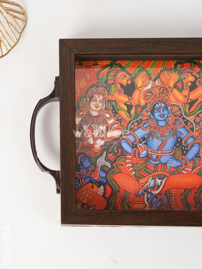 Wooden Tray with Mural Digital Print - WL5016