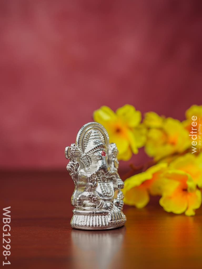Zink Alloy Ganesha Idol - Wbg1298 Divine Figurines
