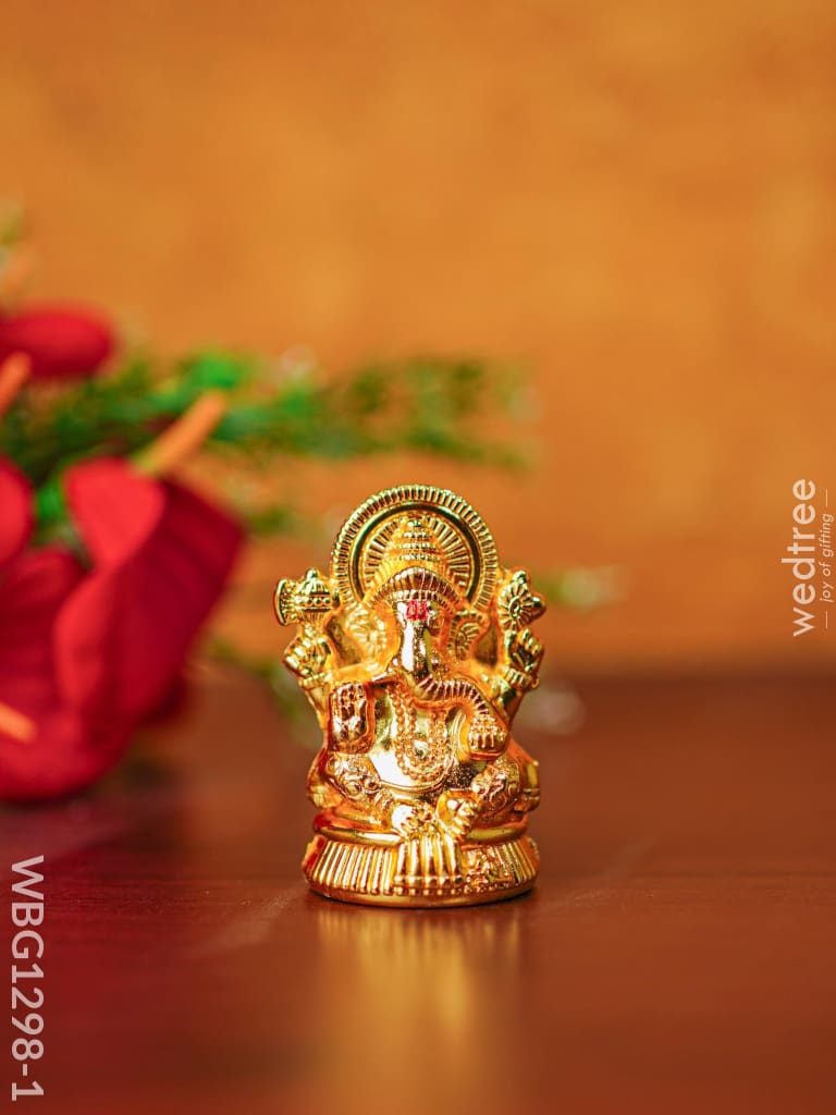 Zinc Alloy Ganesha Idol - Wbg1298 Divine Figurines