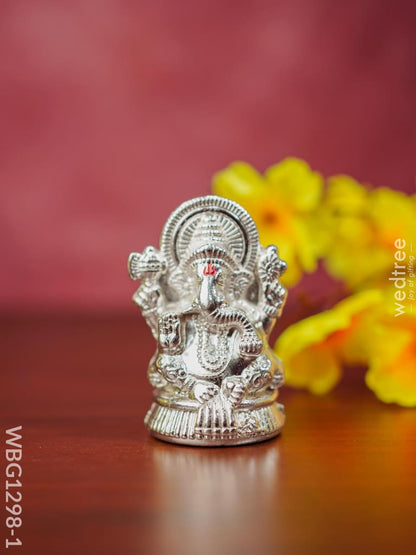 Zink Alloy Ganesha Idol - Wbg1298 Divine Figurines