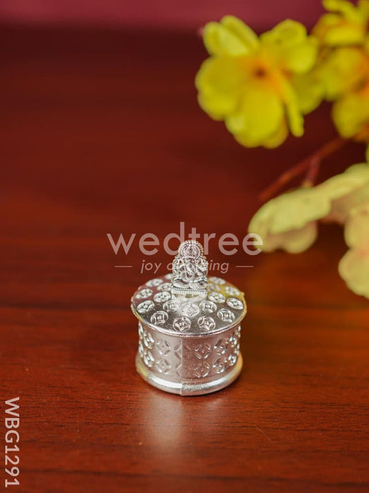 Zinc Alloy Kumkum Holder with Ganesha - WBG1291