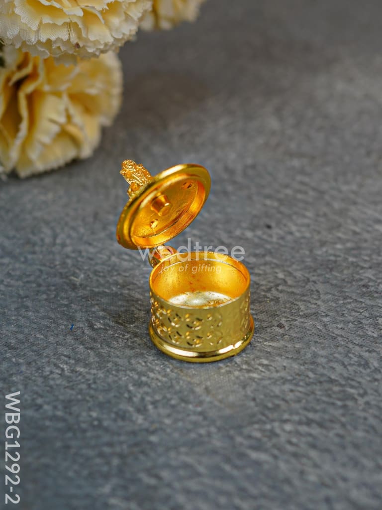 Zinc Alloy Kumkum Holder with Lakshmi - WBG1292