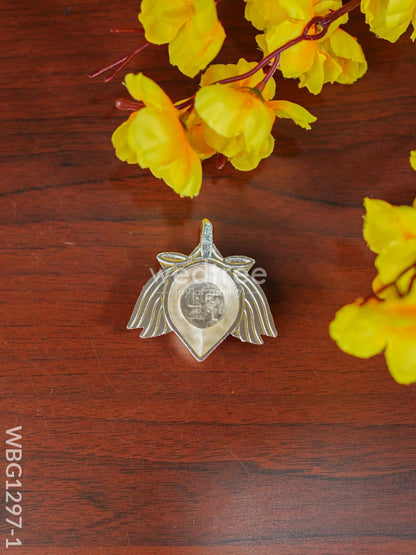 Zinc Alloy Lotus Diya with Swastik - WBG1297
