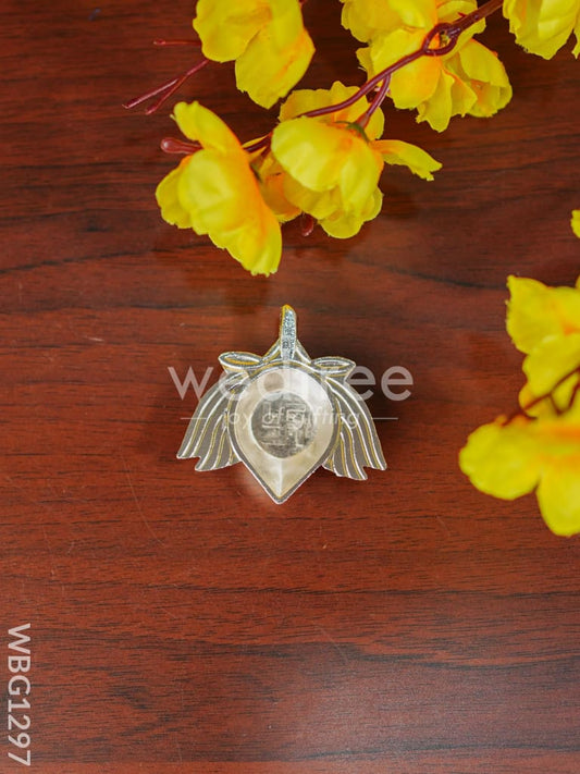 Zinc Alloy Lotus Diya with Swastik - WBG1297